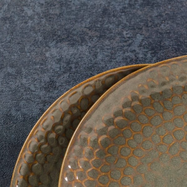 Astra Glaze – Premium Ceramic Plates Set (Set of 2 Ceramic Plates) | 10 Inches Dinner Plates