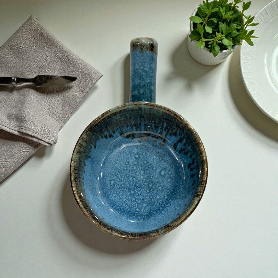 Kairo Ceramic Serving Bowl with Handle