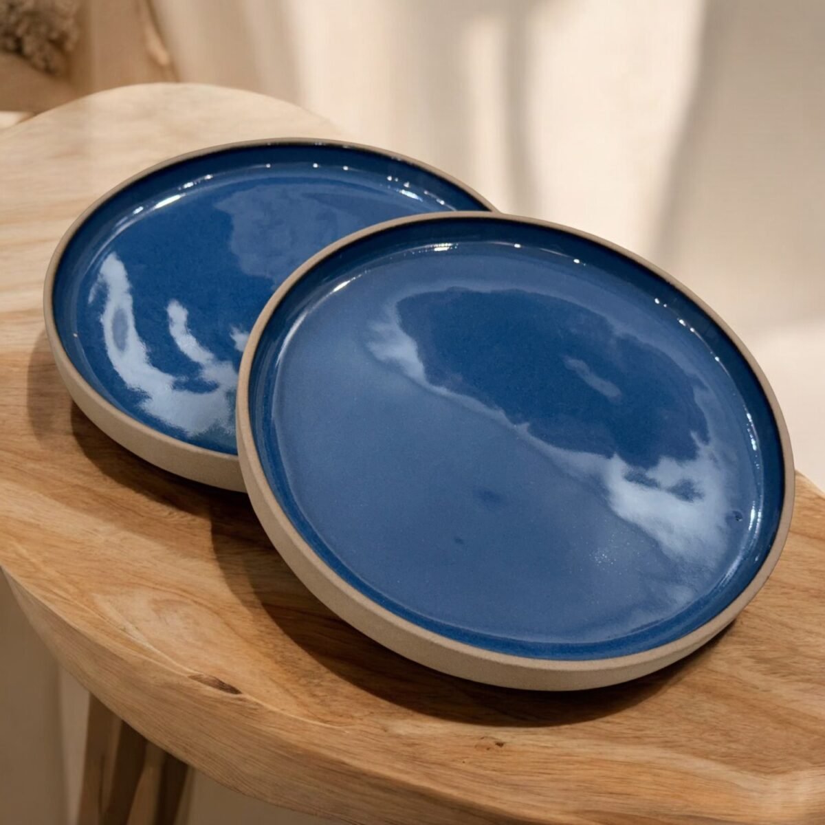 Deep Coast Ceramic Plates Set – (7 Inches, Set of 2)