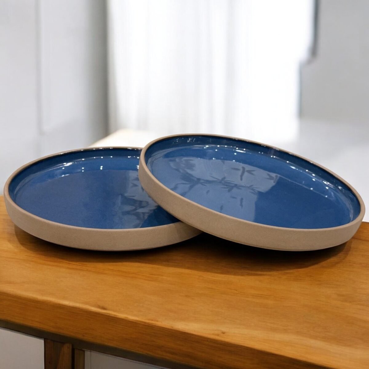Deep Coast Ceramic Plates Set – (7 Inches, Set of 2)
