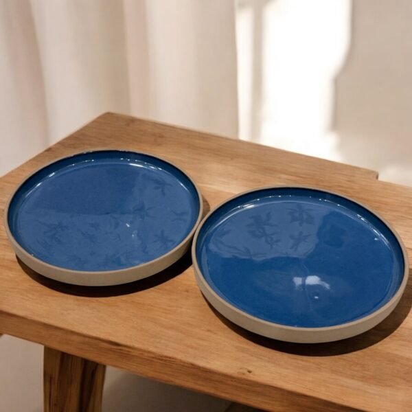 Deep Coast Ceramic Plates Set – (7 Inches, Set of 2)