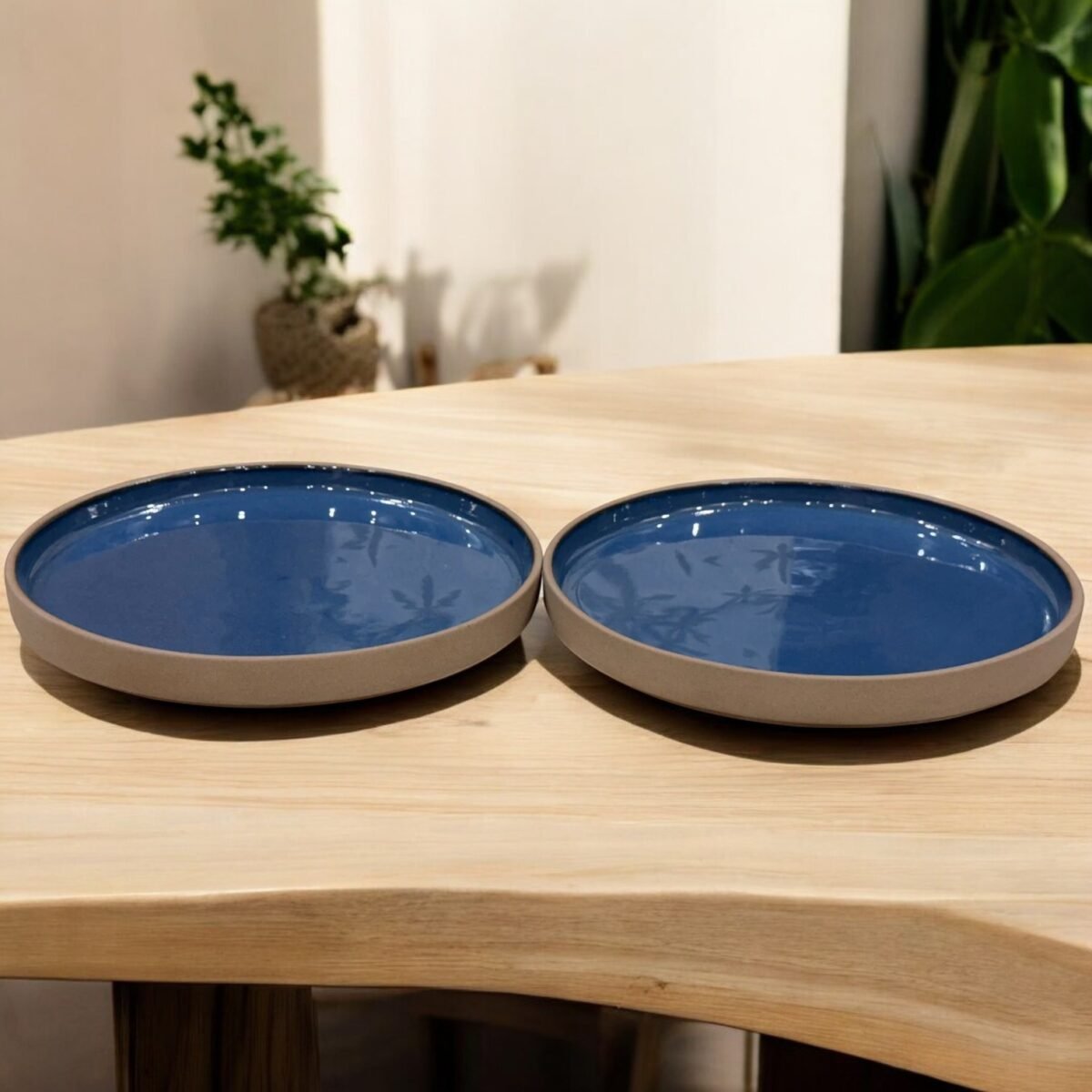Deep Coast Ceramic Plates Set – (7 Inches, Set of 2)