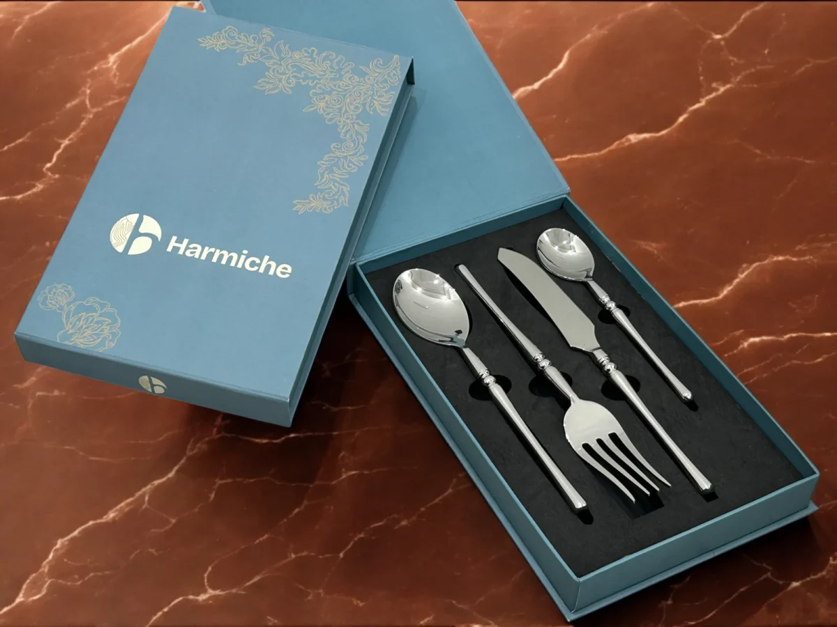 Harmiche Regal Silver 4-Piece Cutlery Set