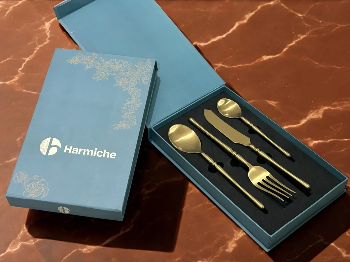Harmiche Regal Gold 4-Piece Cutlery Set