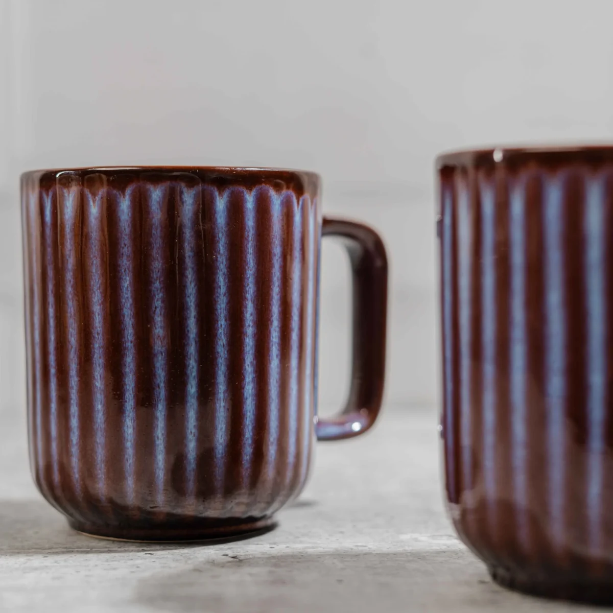 Bravura Ceramic Mug Set – 2 Handcrafted 350ml Mugs by Harmiche