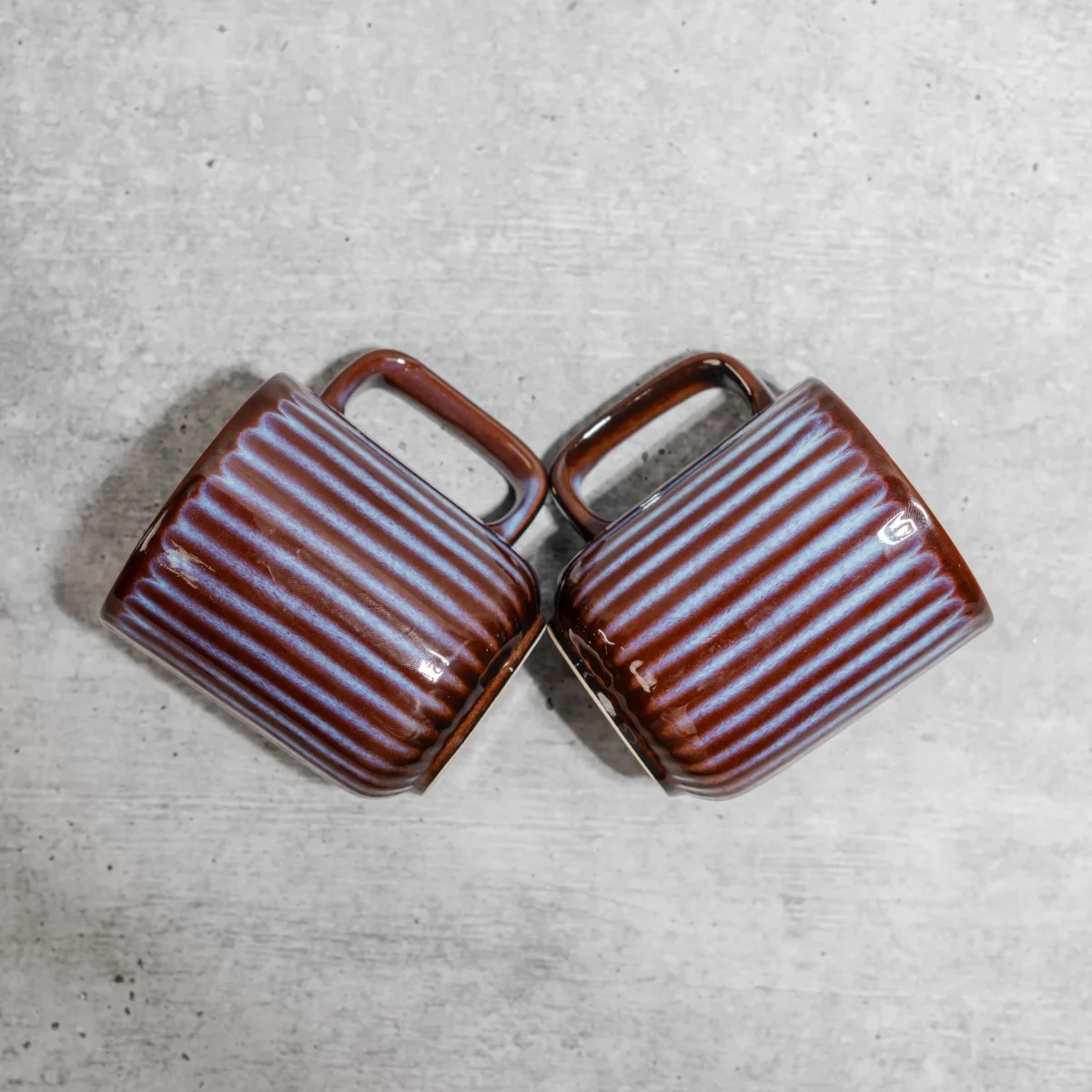 Bravura Ceramic Mug Set – 2 Handcrafted 350ml Mugs by Harmiche