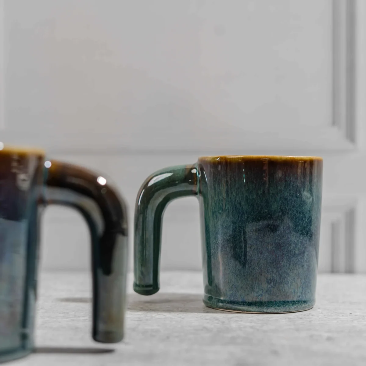 Verdoro Ceramic Mug Set – 2 Handcrafted 280ml Mugs by Harmiche