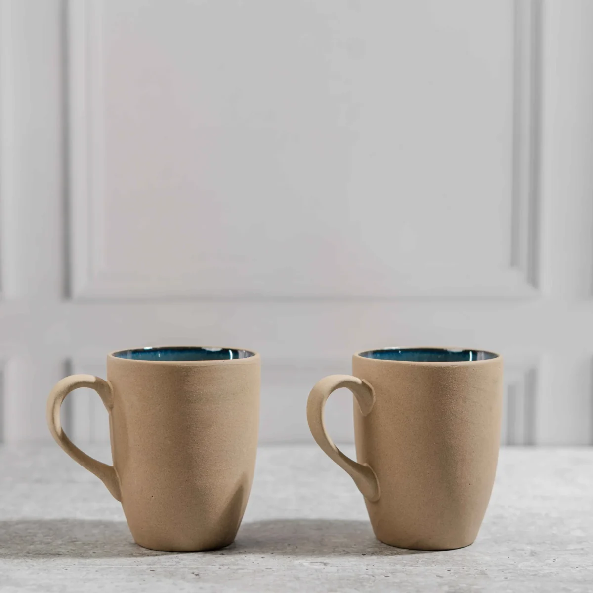 Terranova Ceramic Mug Set – 2 Handcrafted 280ml Mugs by Harmiche