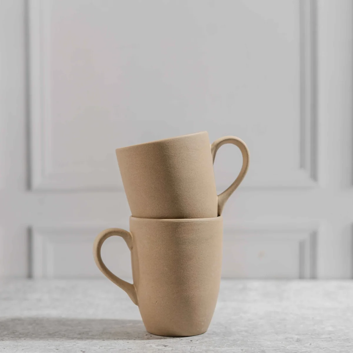 Terranova Ceramic Mug Set – 2 Handcrafted 280ml Mugs by Harmiche