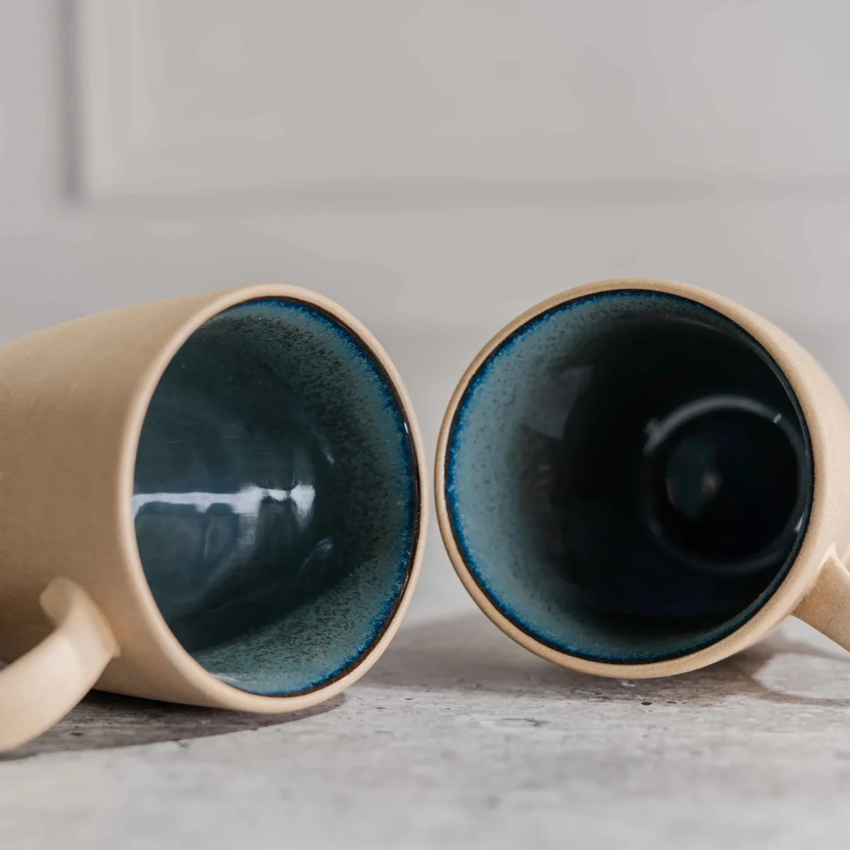 Terranova Ceramic Mug Set – 2 Handcrafted 280ml Mugs by Harmiche