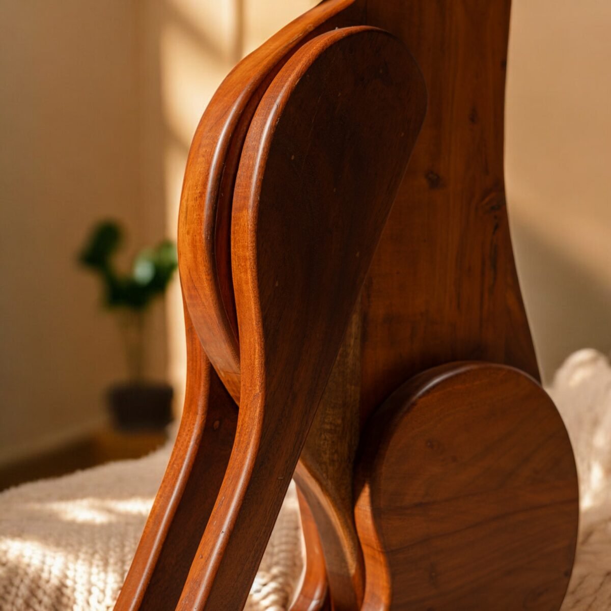 Harmiche Canine Companion Side Table – Handcrafted in Solid Acacia Wood | Dog Table