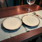 Harmiche DuneRipple 7” Speckled Ceramic Quarter Plates – Set of 2 | Wavy Rim, Uneven Artisanal Surface (7 Inch Quarter Plates)